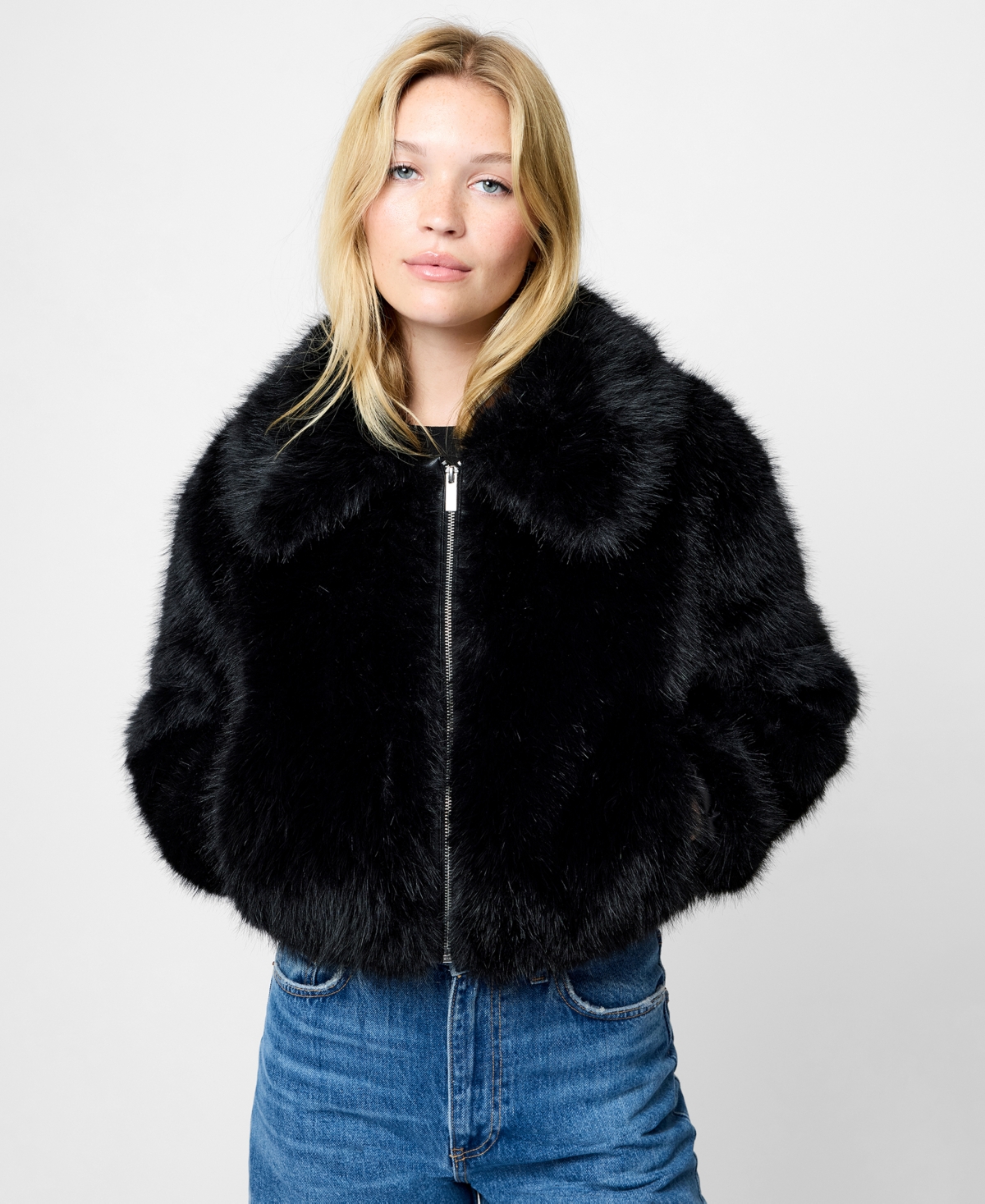 French Connection Women's Long-Sleeve Collared Jacket