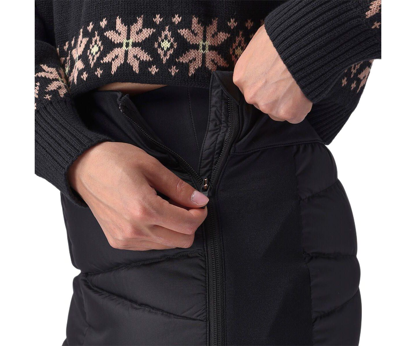 Женская юбка Backcountry BGA Stansbury Allied Down Skirt Insulated Skirts, цвет: Чёрный — фото 2