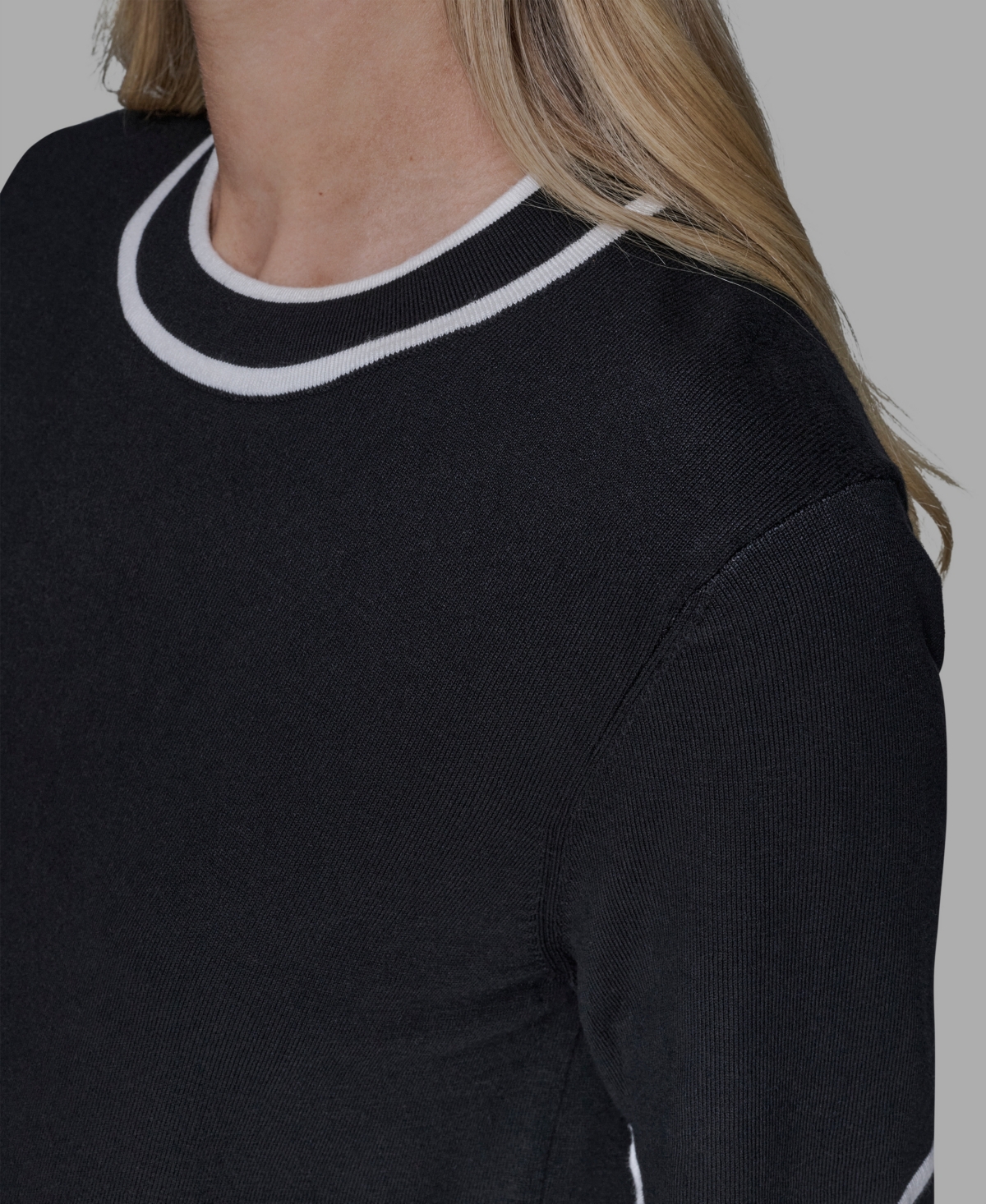 Karl Lagerfeld Women's Short-sleeve Sweater In Black