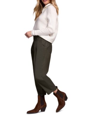 Women's Audrey Mid Rise Girlfriend Barrel Crop Jeans