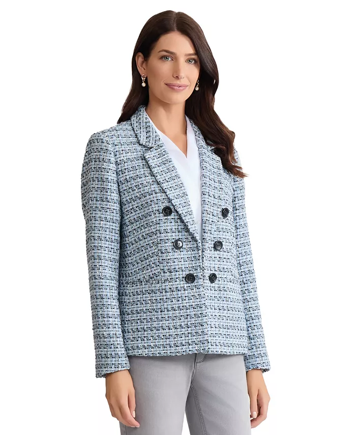 Women's Double Breasted Long-Sleeve Jacket - thumbnail 2