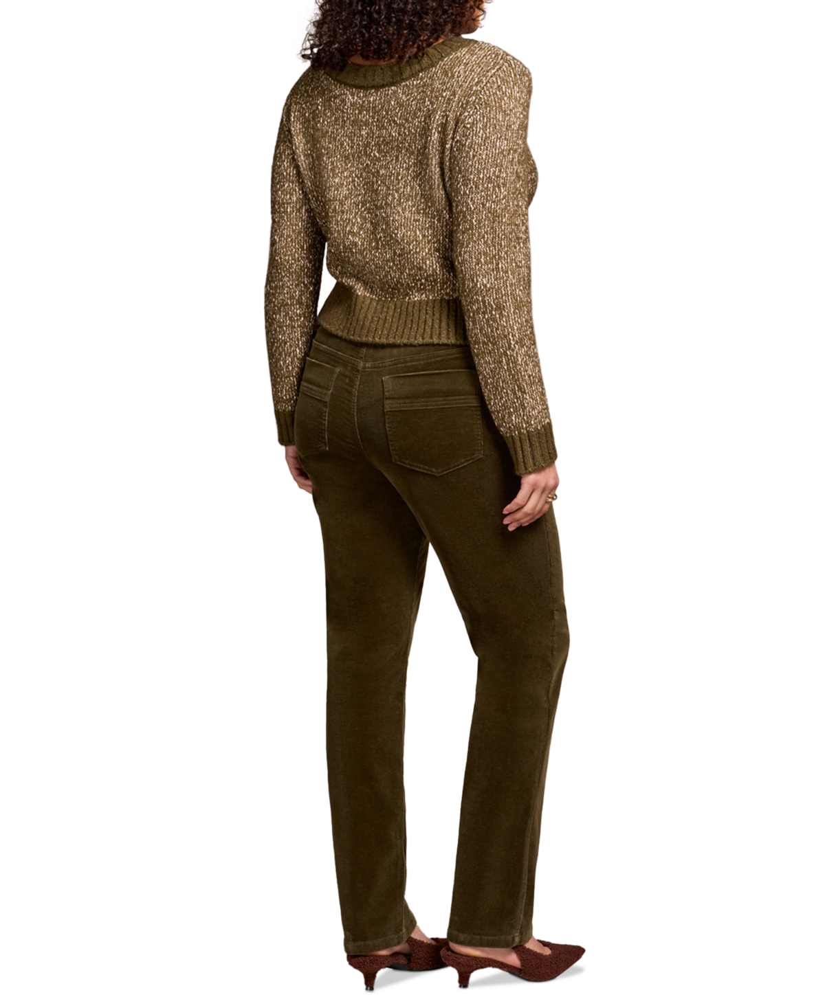 Tribal Women's Straight Leg Stretch Cordoroy Pants