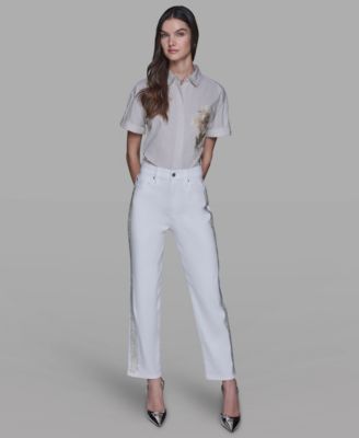 Women's Stripe Detail Jeans