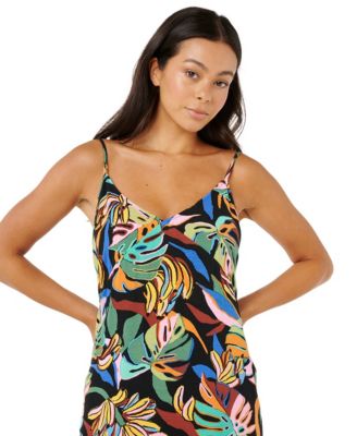 Women's Sunset Luau Printed Midi Dress