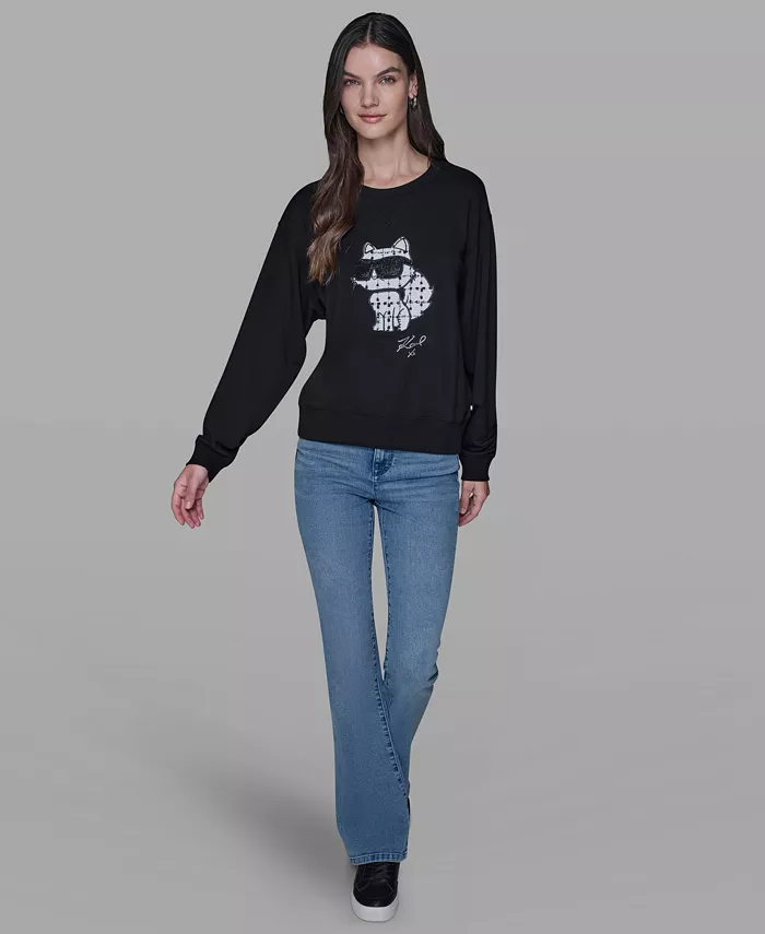 Women's Emoji Choupette Detail Sweater - thumbnail 8