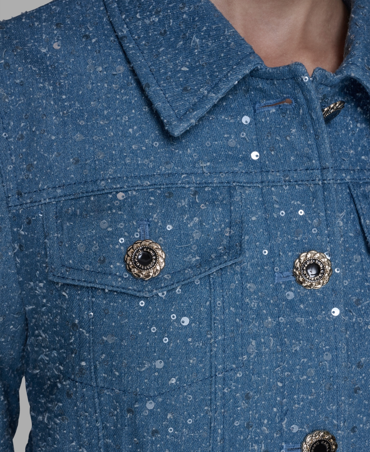 Karl Lagerfeld Paris Women's Sequin Detail Jacket