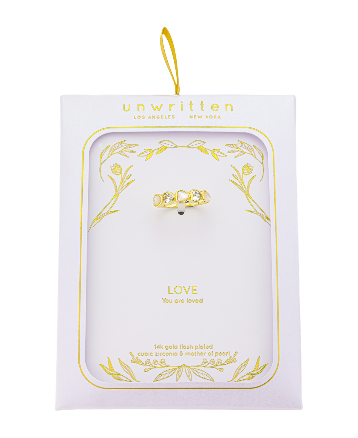 Unwritten Multi Doomed Mother Of Cultivated Pearl Cubic Zirconia Heart Ring