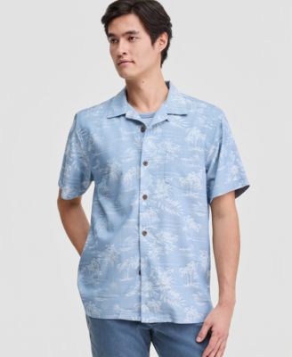 Tommy Bahama - Men's Coastal Ease Palm Vision Short Sleeve Coastal Print Button-Front Camp Shirt