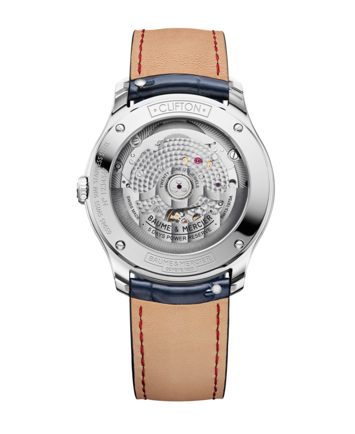 Baume & Mercier Men's Clifton 10771 Automatic Date Display Watch, 39mm In Blue