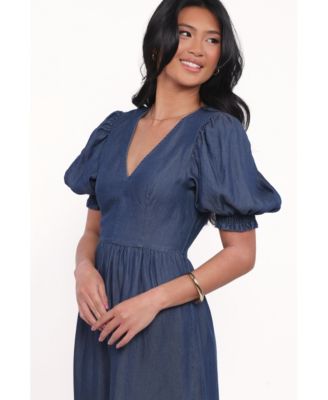 Women's Steele Puff Sleeve Midi Dress