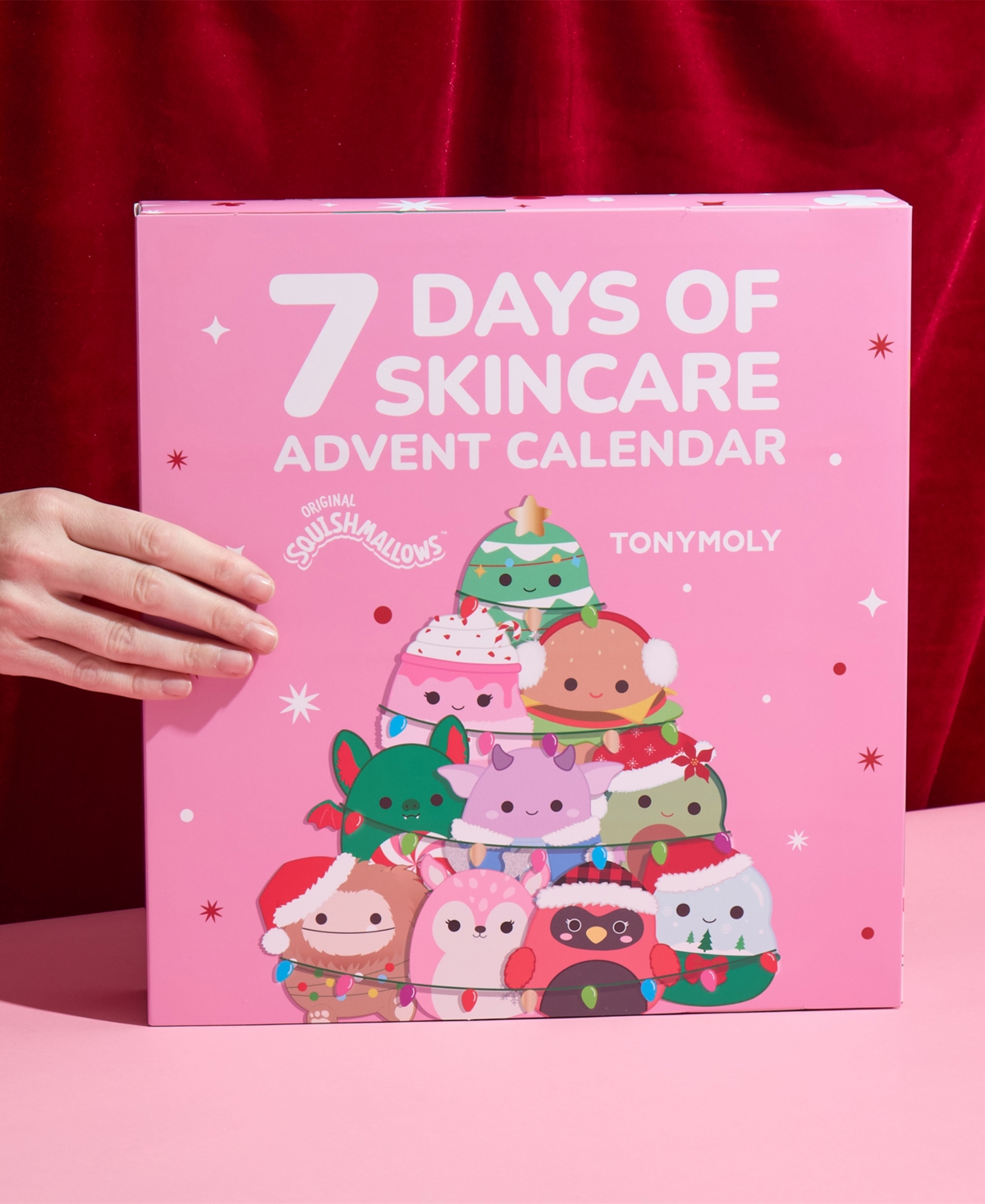 Tonymoly 7-pc. Squishmallows 2025 Holiday Advent Calendar Set In Pink