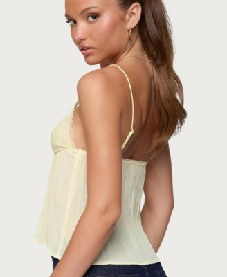 Women's Rhian Lacey Pleated Babydoll Top