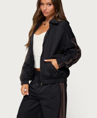 Women's Kieran Stripey Nylon Track Jacket