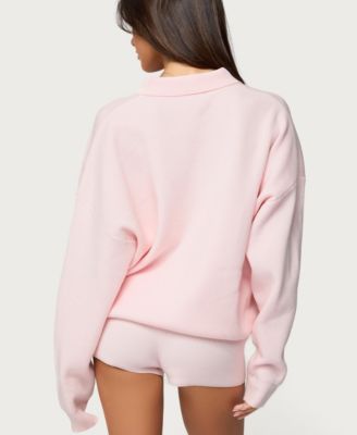 Women's Lorie Oversized Knit Polo Sweater