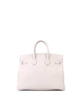 Birkin 25 Handbag Light Togo with Rose Gold Hardware