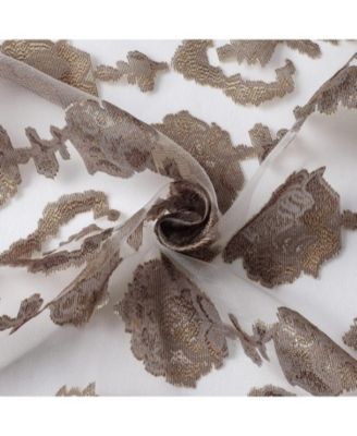 Moroccan Accents 1 Piece Rod Pocket Clipped Elegant Sheer Curtain Panel