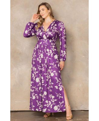 Plus Size Kelsey Long Sleeve Maxi Dress