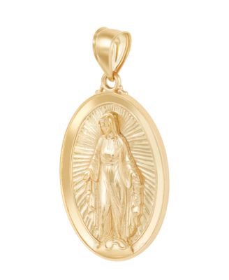 Macy's - Mary Medal Pendant in 10k Yellow Gold