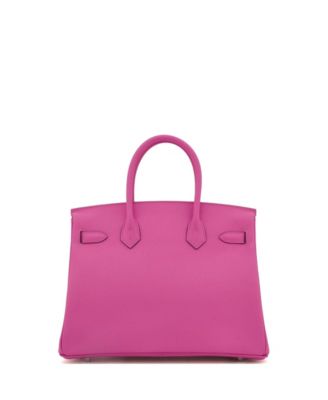 Birkin 30 Handbag Pink Epsom with Palladium Hardware