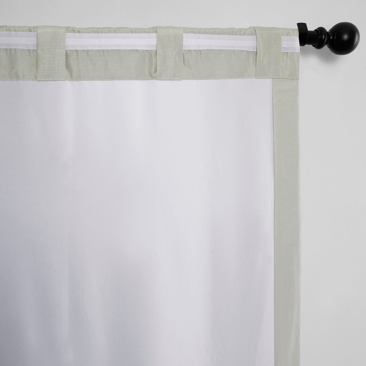 Half Price Drapes Mist Grey Vintage Textured Faux Dupioni Silk Blackout Curtain