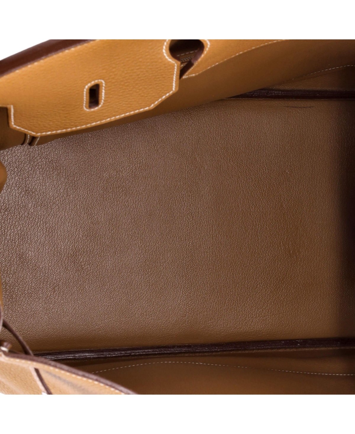 Pre-Owned Hermes Birkin 40 Handbag Brown Togo with Palladium Hardware