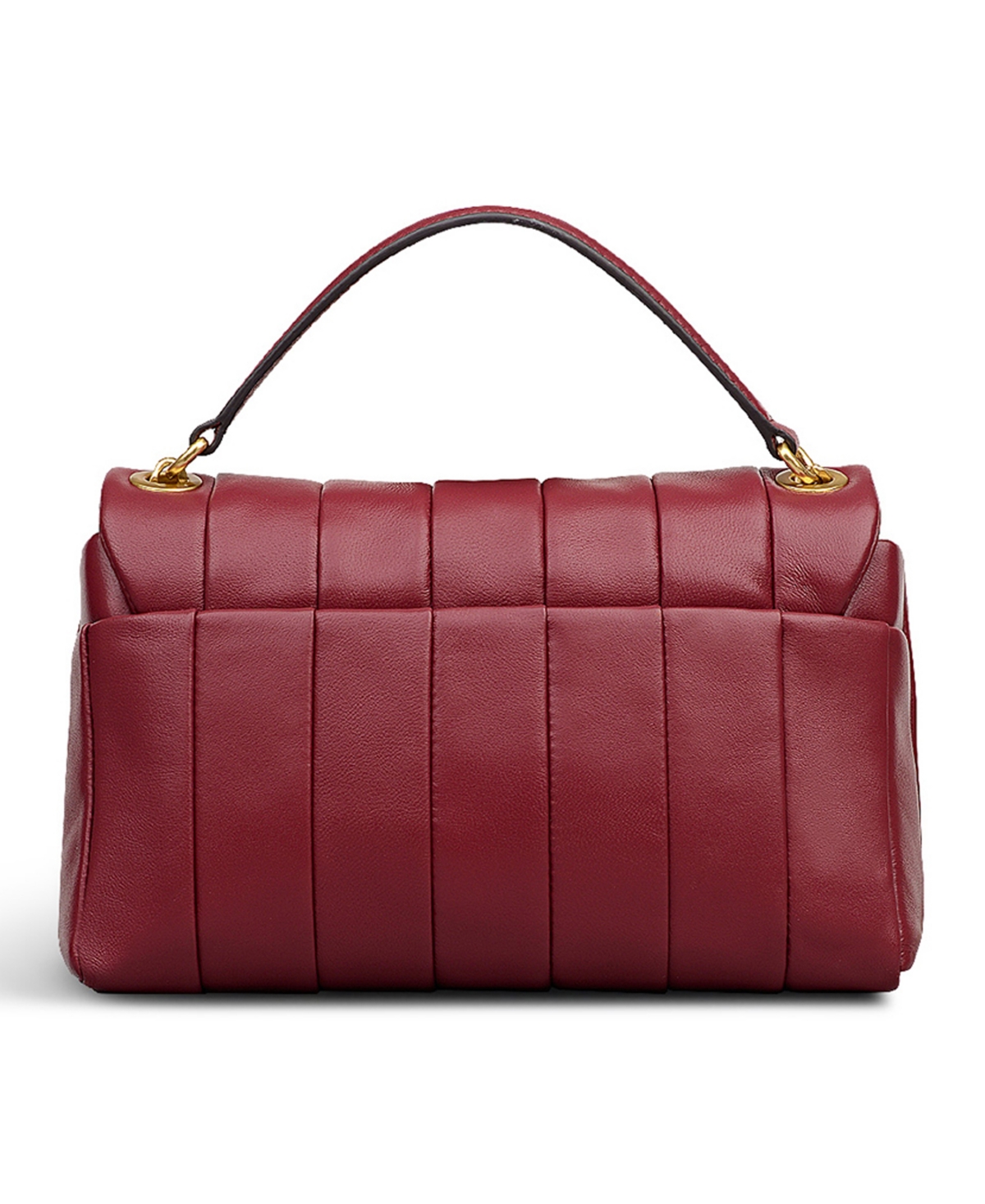 Radley London Burton Way Quilt Small Flap Over Crossbody Bag In Burgundy