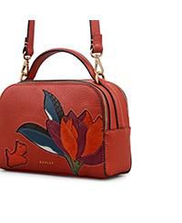 Nature Blooms Small Ziptop Crossbody Bag