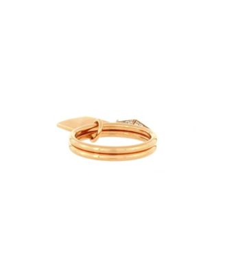 Pre-Owned HERMES Clou d'H Two Charm Ring