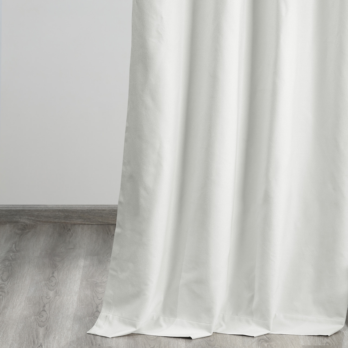 Half Price Drapes Starlight Off White Thermal Cross Linen Weave Blackout Curtain