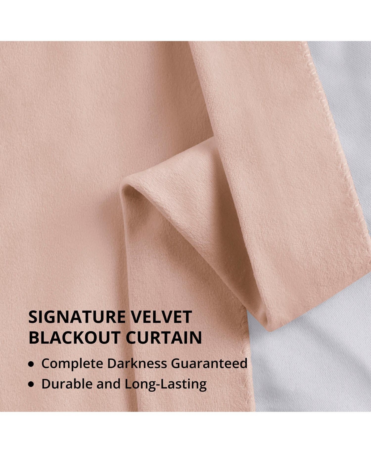 Half Price Drapes Rosey Dawn Grommet Signature Velvet Blackout Curtain