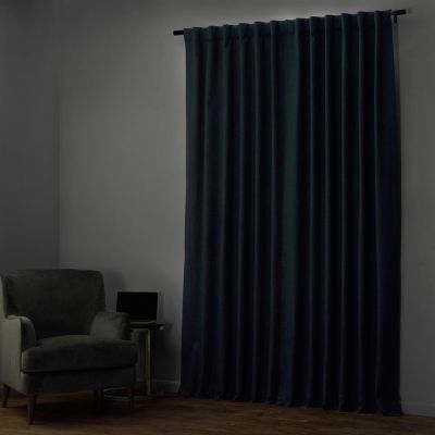 Extra Wide Performance Linen Hotel Blackout Curtain