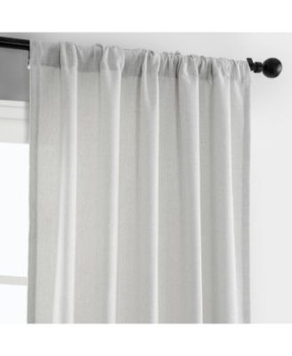 Simply Faux Linen Light Filtering Curtain Pair (2 Panels)