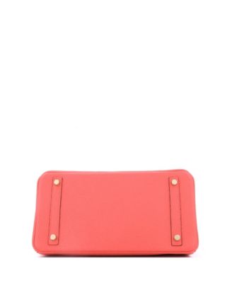 Birkin 30 Handbag Pink Clemence with Gold Hardware