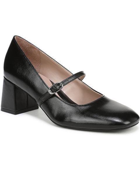 Женские туфли Naturalizer Dancing Mary-Jane Block-Heel Pumps, цвет: Чёрная искусственная кожа