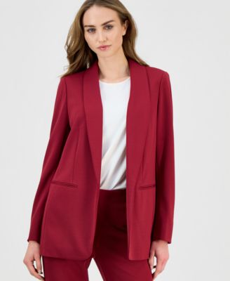 Women's Shawl-Collar Open-Front Blazer