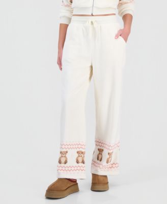 Juniors' Mink Pull-On Wide-Leg Pants