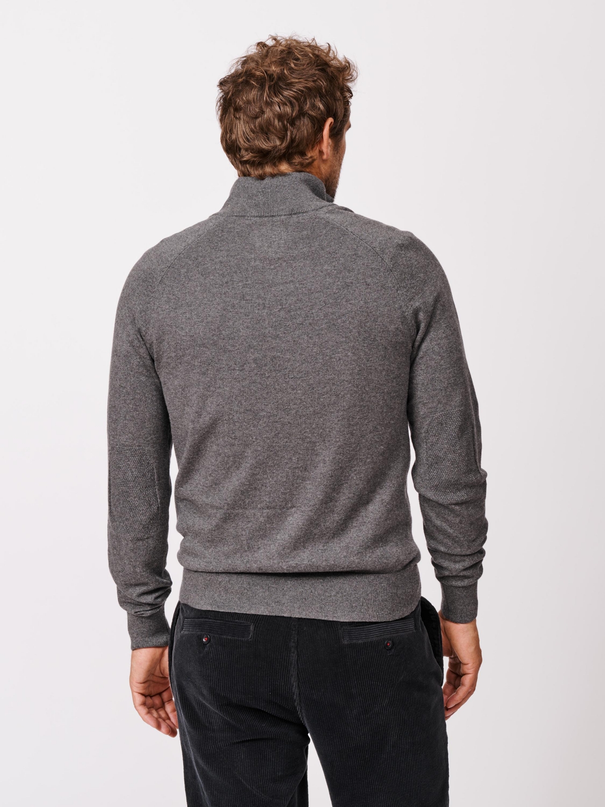 Aubin Men's Bonby Zip Neck Sweater