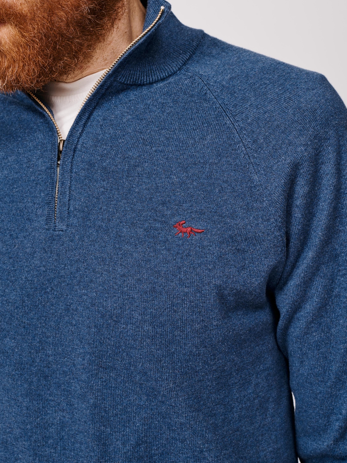 Aubin Men's Bonby Zip Neck Sweater