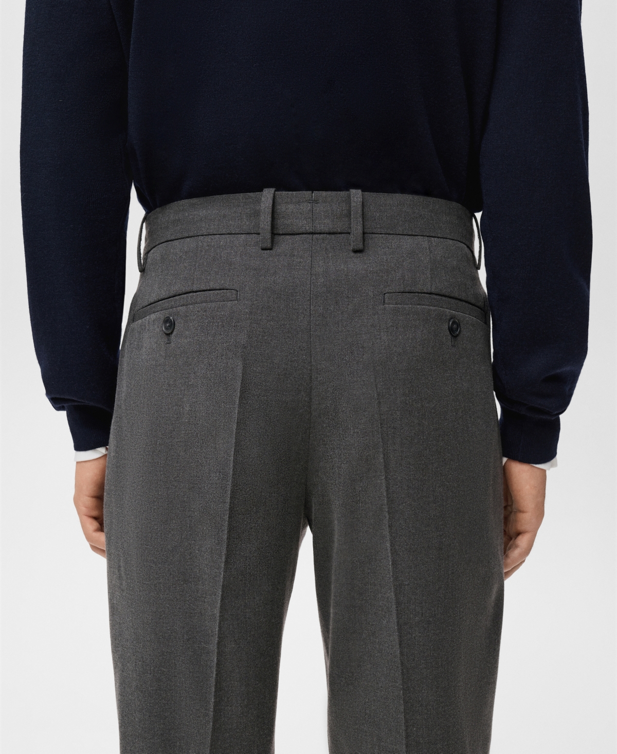 Mango Men's Regular-Fit Pleated Pants