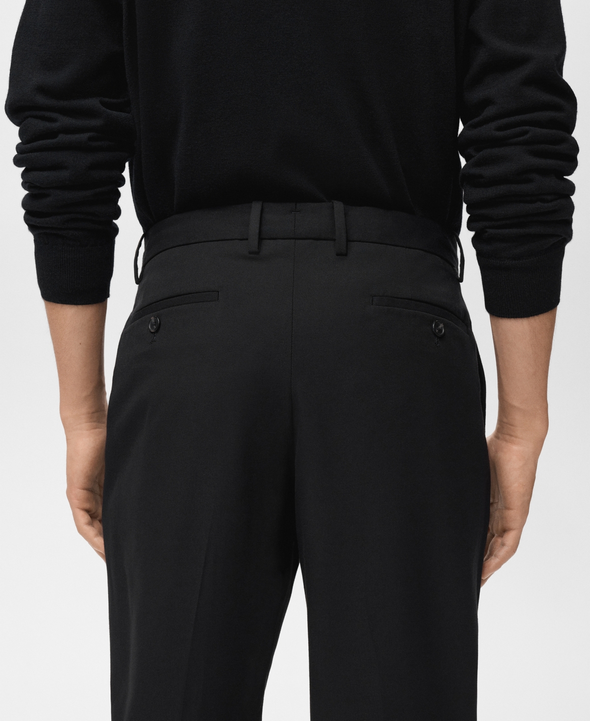Mango Men's Regular-Fit Pleated Pants
