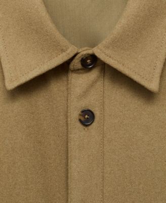 Men's Wool Pockets Overshirt