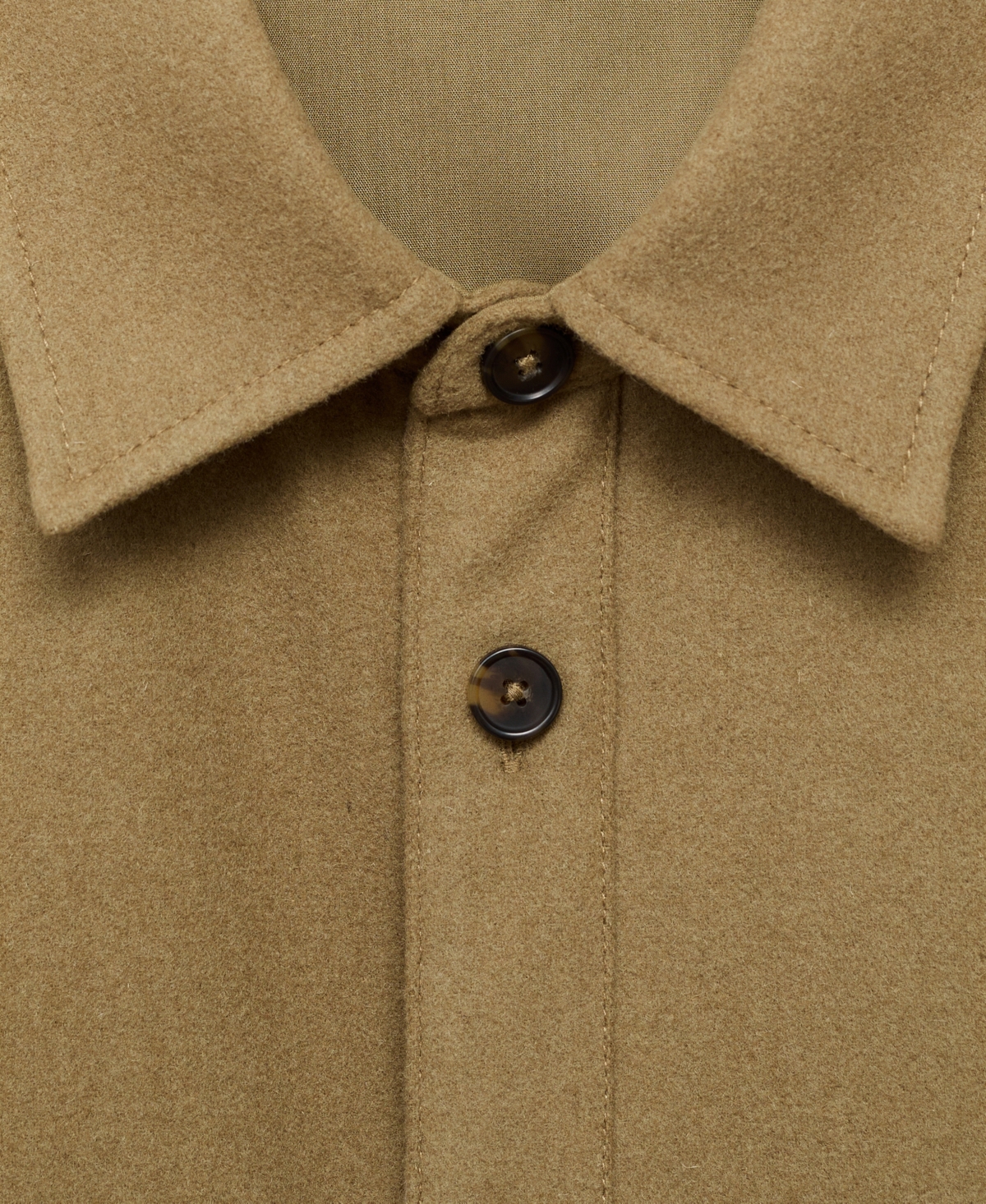 Mango Men's Wool Pockets Overshirt