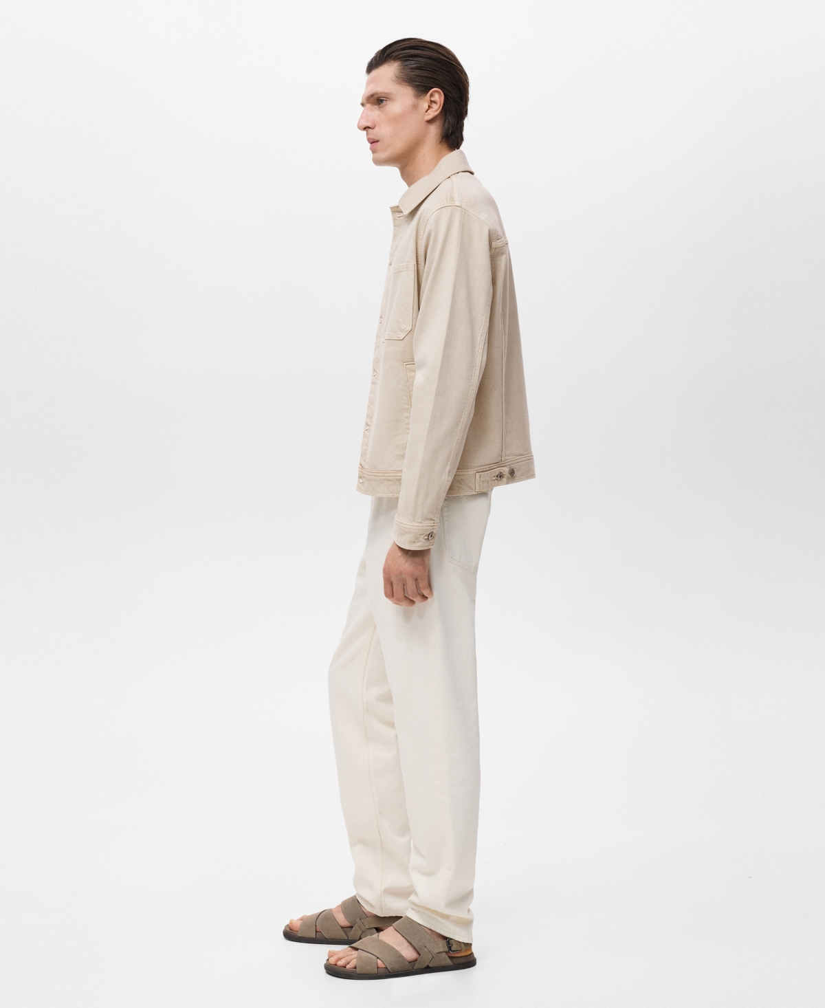 Mango Men's Denim Pockets Jacket