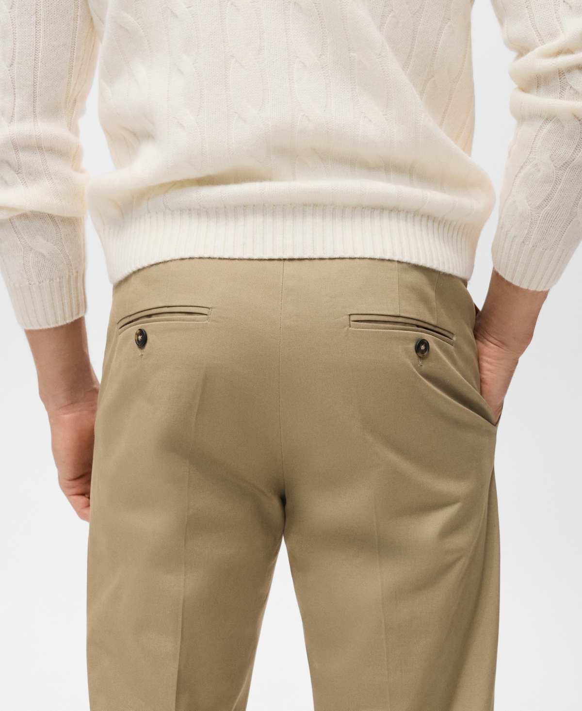 Mango Men's Regular-Fit Cotton Pants