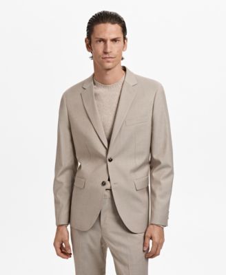 MANGO - Men's Stretch Fabric Super Slim-Fit Suit Jacket