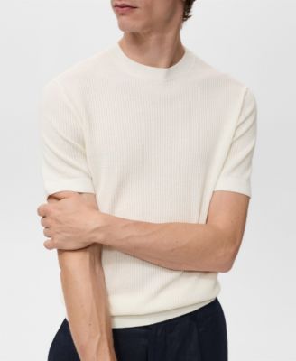 Men's Ribbed Knit T-Shirt