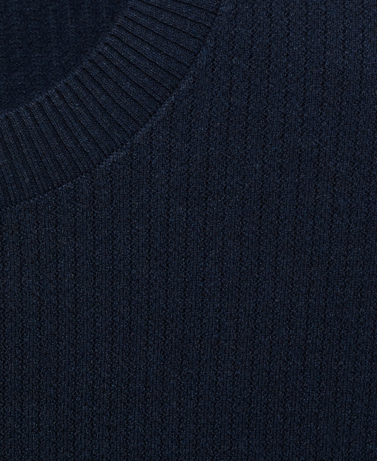 Mango Men's Ribbed Knit T-Shirt