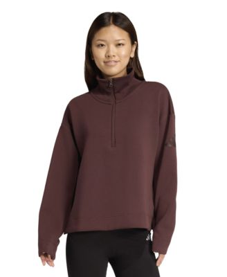 adidas - Women's Open Hem Quarter Zip Sweatshirt