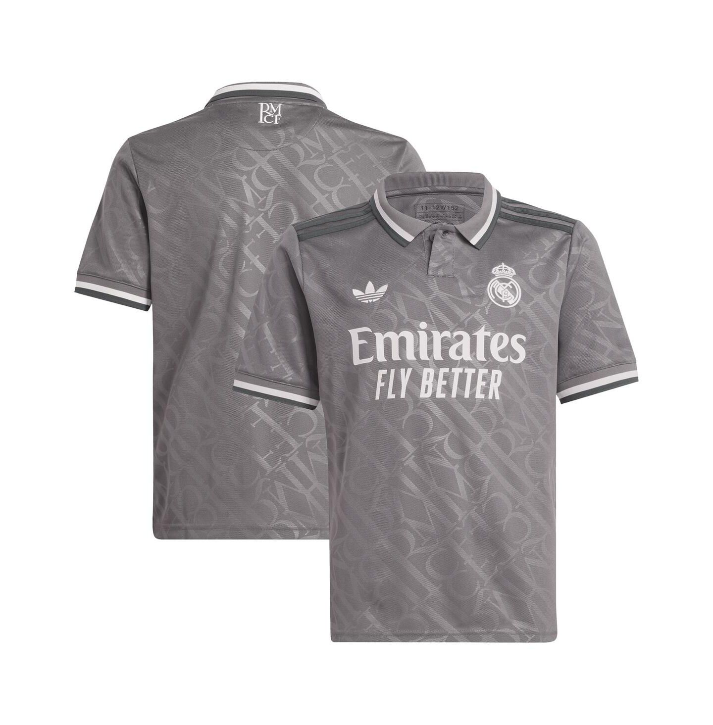 Детское джерси adidas Originals Real Madrid 2024/25 Third Replica, Charcoal — фото 1