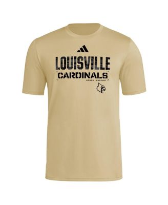 Men's Natural Louisville Cardinals 2025 Military Appreciation Pre-Game AEROREADY T-Shirt